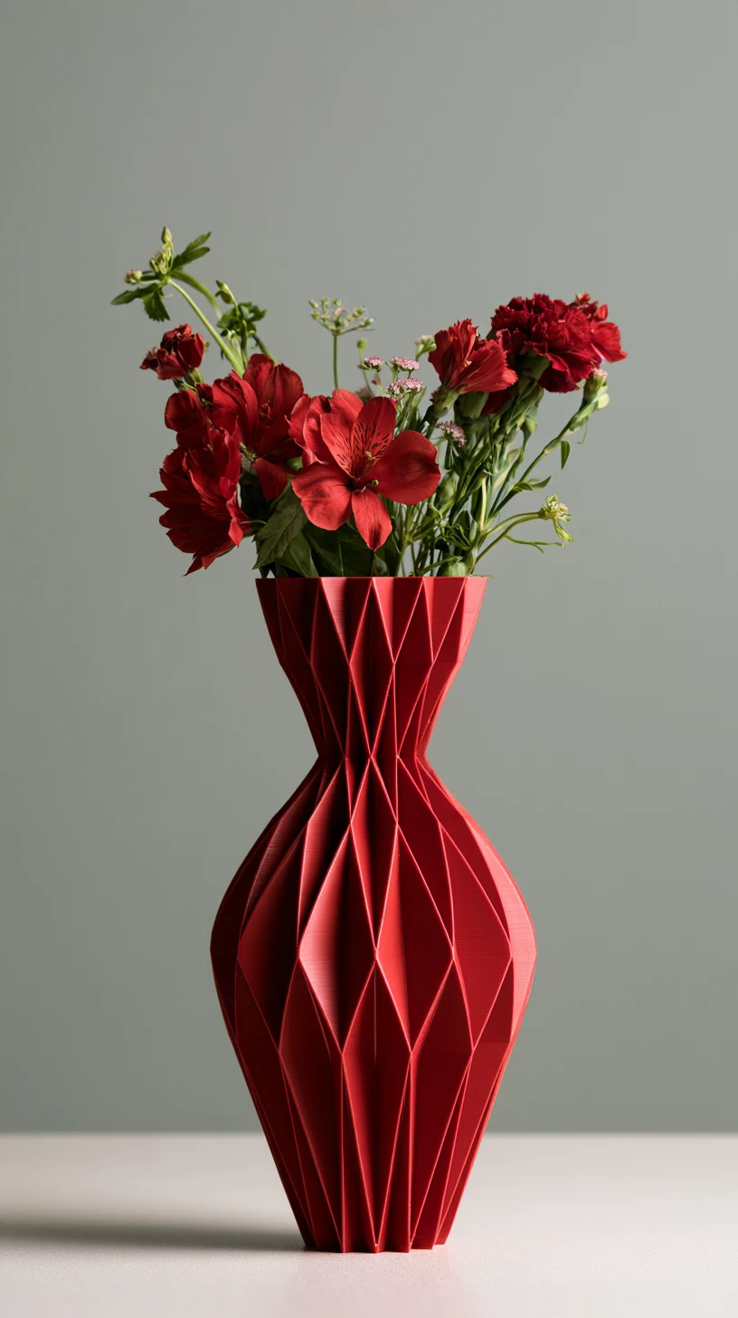Florero Facetado (imagen generada con IA)
